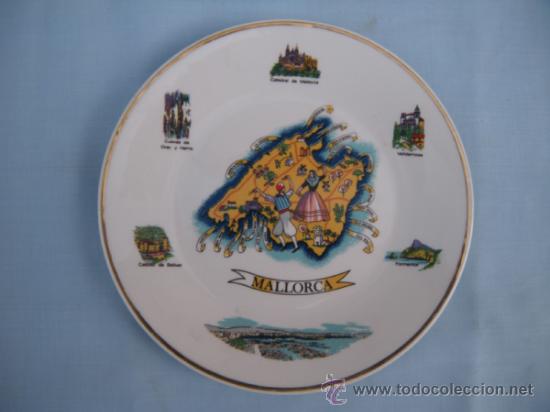 Vintage: PLATO DE PORCELANA ISLA DE MALLORCA.