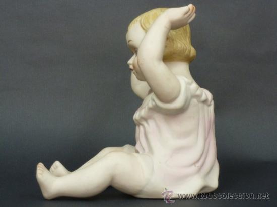 Vintage: FIGURA DE BISCUIT, BEBE SENTADO - Foto 4
