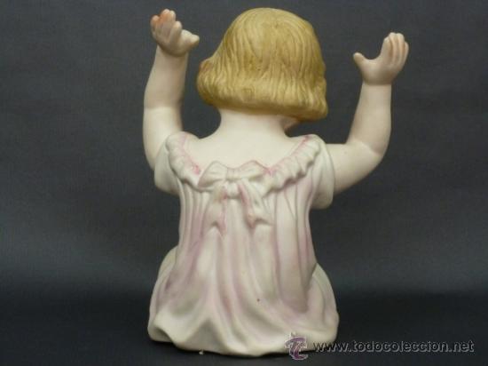 Vintage: FIGURA DE BISCUIT, BEBE SENTADO - Foto 3