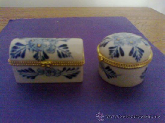 Vintage: 2 CAJITAS DE PORCELANA