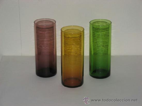 Vintage: LOTE DE TRES VASOS - Foto 1