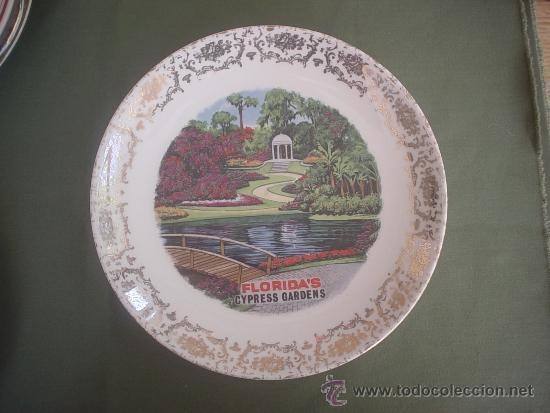 Vintage: PLATO DECORATIVO PORCELANA RDO FLORIDA - JARDINES