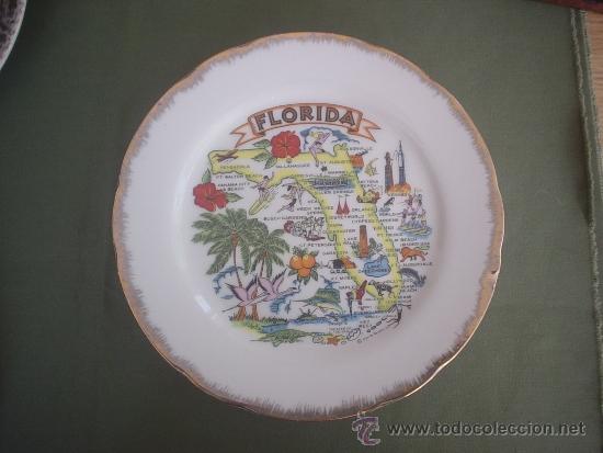 Vintage: PLATO DECORATIVO PORCELANA RDO FLORIDA