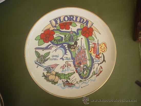 Vintage: PLATO DECORATIVO PORCELANA RDO FLORIDA