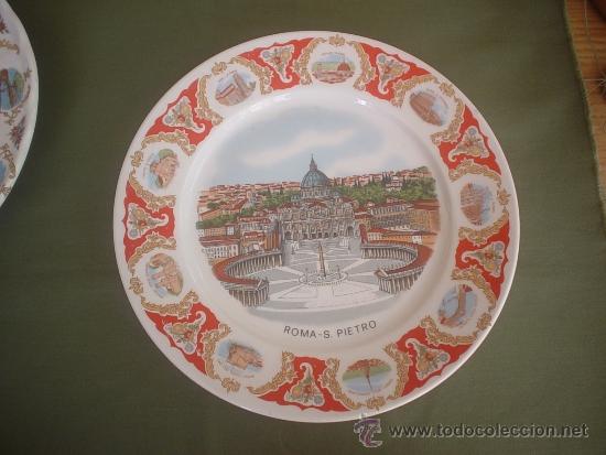 Vintage: PLATO DECORATIVO PORCELANA RDO ROMA - SAN PEDRO