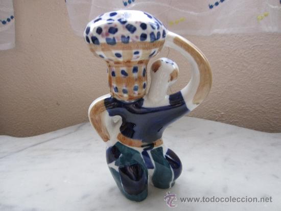 Vintage: sargadelos jarron hombre con capazo