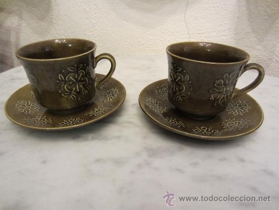 Vintage: dos tazas y dos platos - Foto 1
