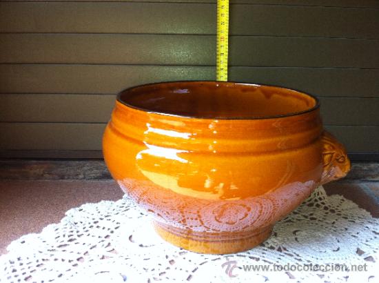 Vintage: Centro de mesa de cer&aacute;mica esmaltada