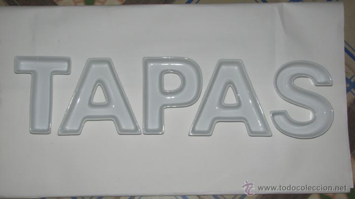 Vintage: LETRAS DE PORCELANA PARA APERITIVOS