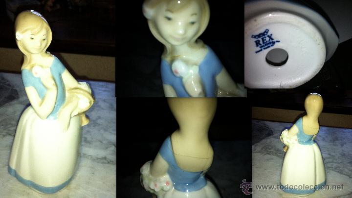 Vintage: Figura de porcelana de 15,5 cm de altura REX VALENCIA pesa 200 grs.