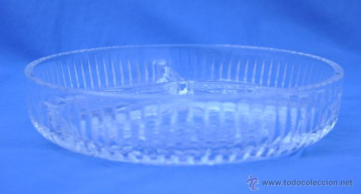 Vintage: Bandeja de cristal tallado. - Foto 3