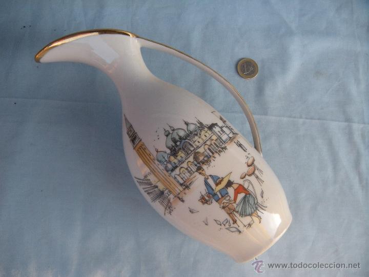 Vintage: JARRA DE PORCELANA CON ESCENA DE VENEZIA. ALMERIA.