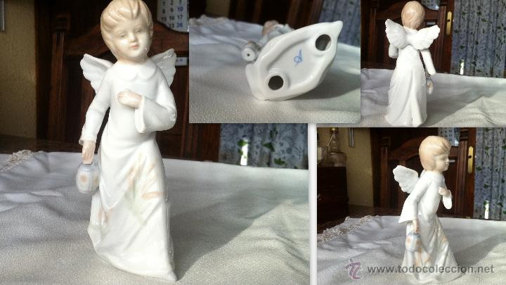 Vintage: Figura de porcelana sellada mide 17 cm de alto