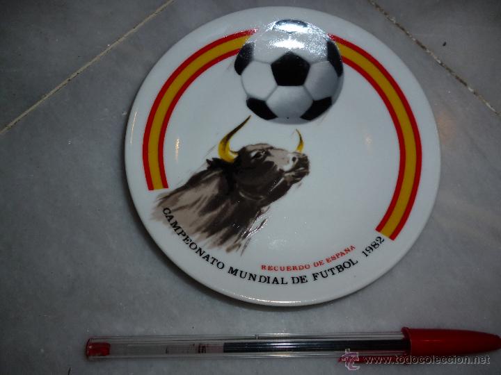 Vintage: PLATO CER&Aacute;MICA MUNDIAL 82 F&Uacute;TBOL