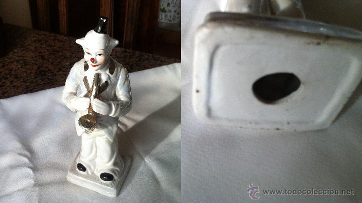 Vintage: Figura de porcelana nacarada mide 23 cm de altura