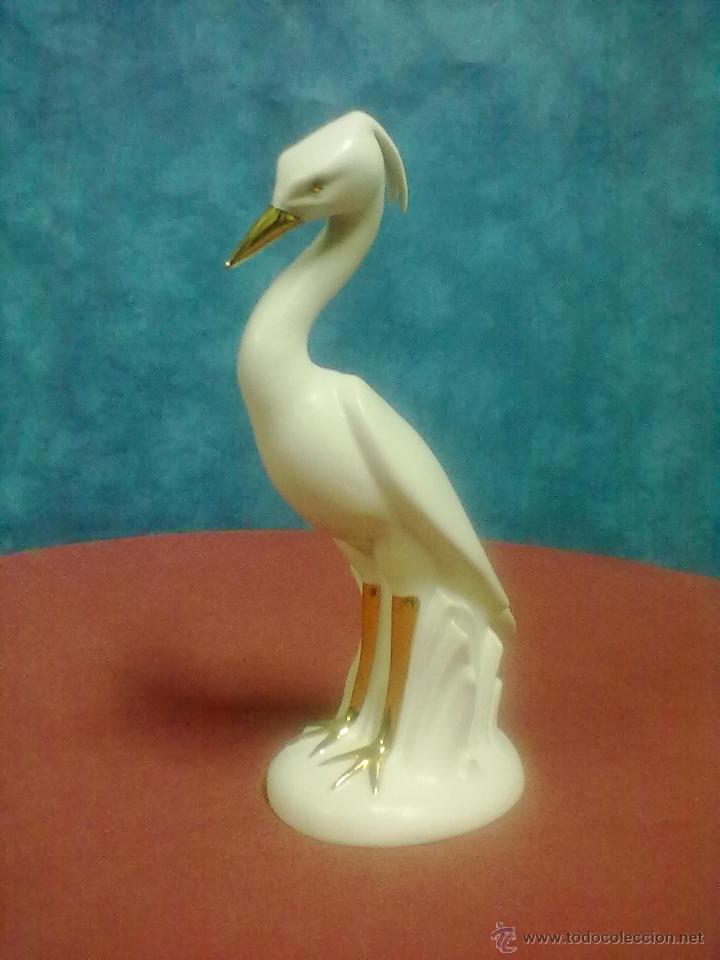 Vintage: GARZA EN BLANCO Y ORO BONDIA S.L.