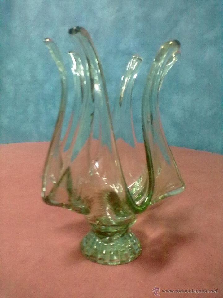 Vintage: IRREGULAR JARRON CRISTAL SOPLADO - Foto 1