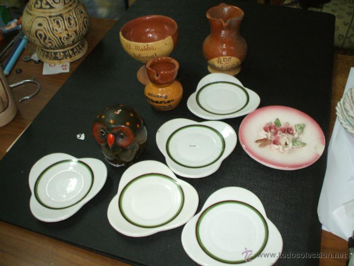 Vintage: piezas ceramica y barro surtidas ,tal como se ven en la foto