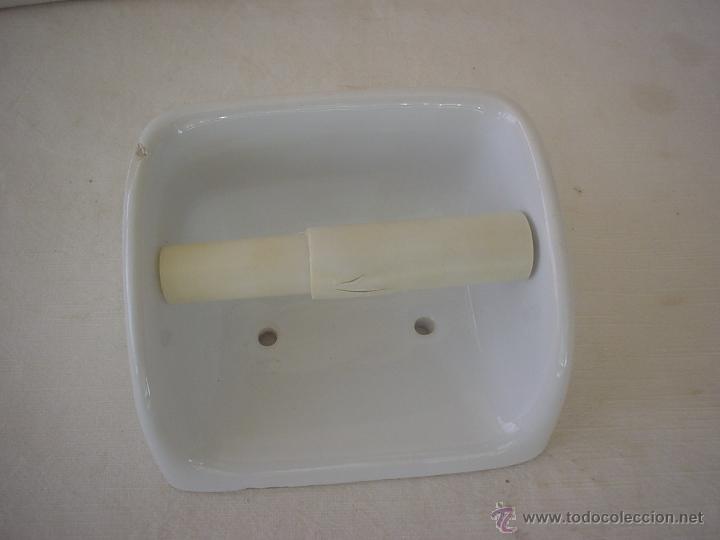 Vintage: PORTA ROLLOS DE PAPEL HIGI&Eacute;NICO DE PORCELANA