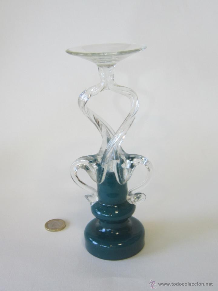 Vintage: CANDELERO EN CRISTAL - Foto 1