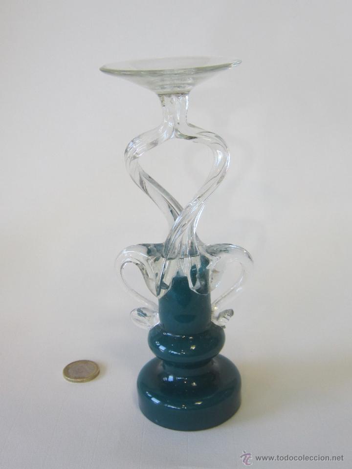 Vintage: CANDELERO EN CRISTAL - Foto 2
