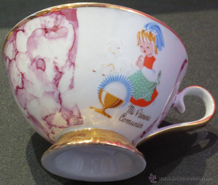 Vintage: TAZA PORCELANA RECUERDO MI PRIMERA COMUNI&Oacute;N A&Ntilde;OS 80