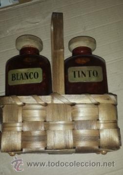 Vintage: CESTA BOTELLAS A&Ntilde;OS 70 - Foto 4