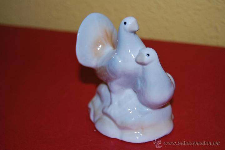 Vintage: FIGURA DE PORCELANA - PALOMAS - PORCELANAS M. RUBERT - ESPA&Ntilde;A
