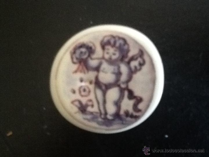 Vintage: BOT&Oacute;N DE CERAMICA DE TALAVERA CON ANGELOTE