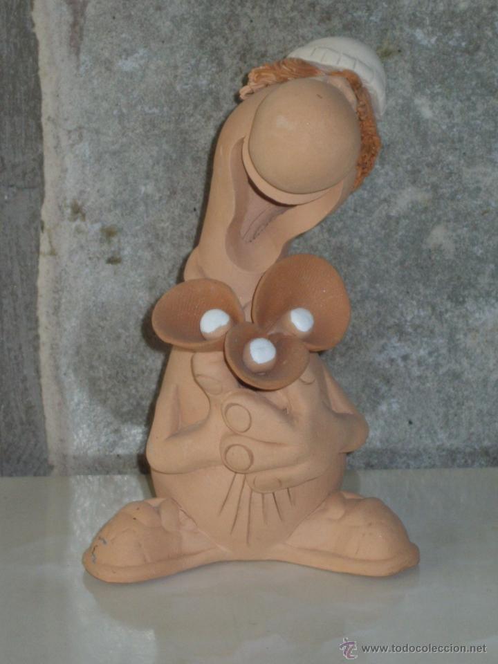 Vintage: PAYASO.FIGURA DE BARRO. - Foto 6