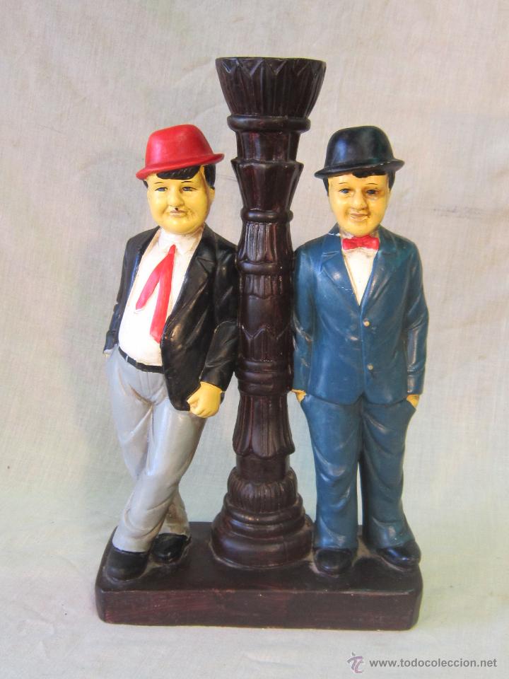 Vintage: FIGURA DE EL GORDO Y EL FLACO EN CERAMICA