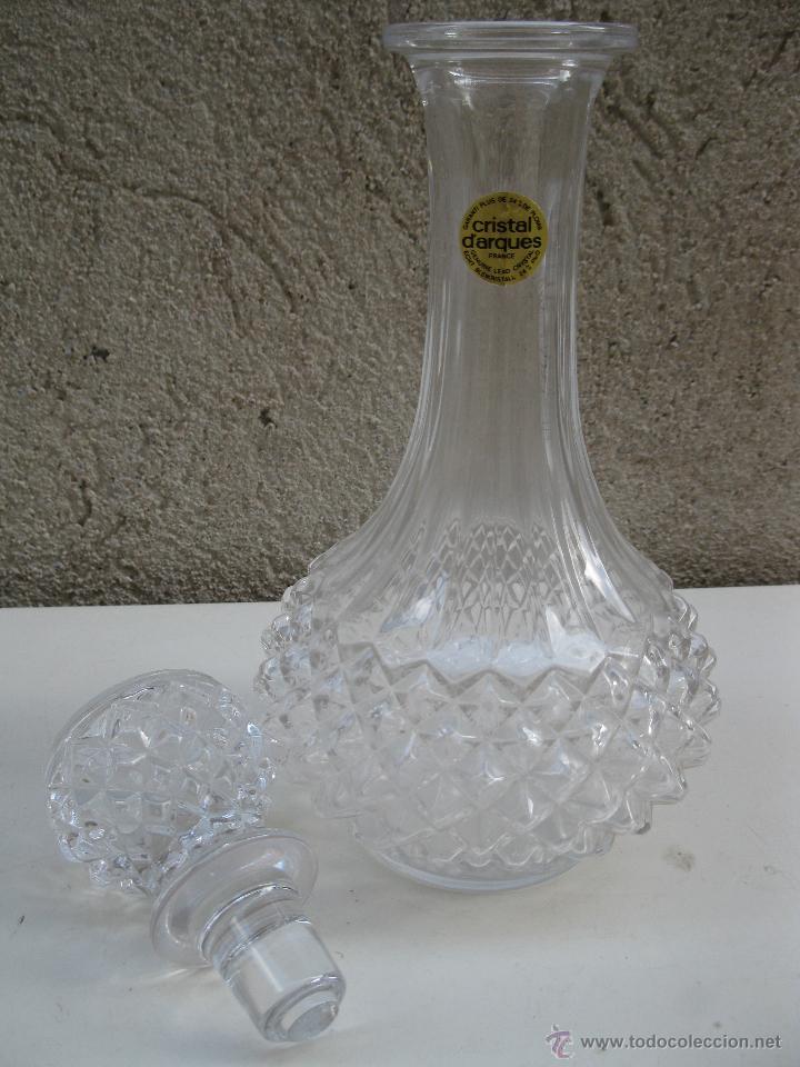 Vintage: BOTELLA LICORERA DE CRISTAL DARQUES. - Foto 3
