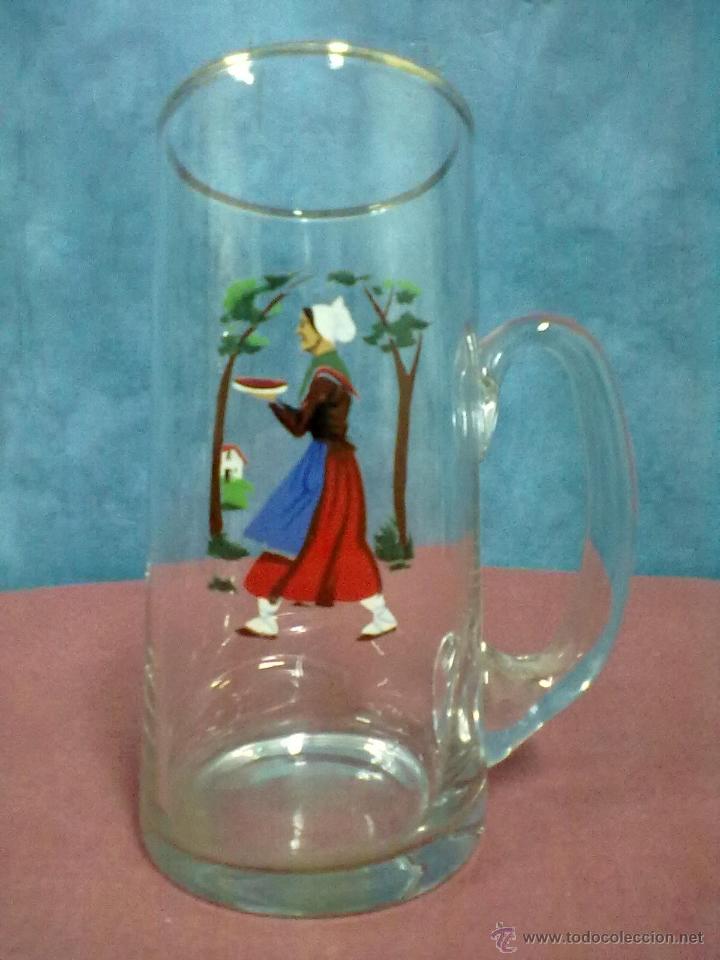 Vintage: JARRA CRISTAL DECORADO A MANO - Foto 1