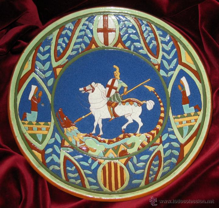 Vintage: PLATO NOUCENTISTA DE JOSEP ARAGAY I BLANCHAR DE BREDA SIGLO XX.