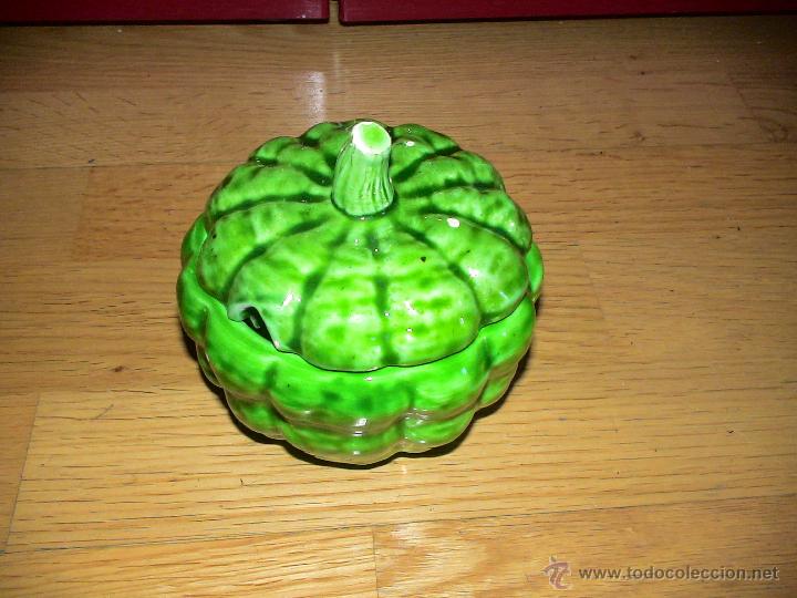 Vintage: TARRO DE CERAMICA CON FORMA DE CALABAZA PARA LA MIEL A&Ntilde;OS 60