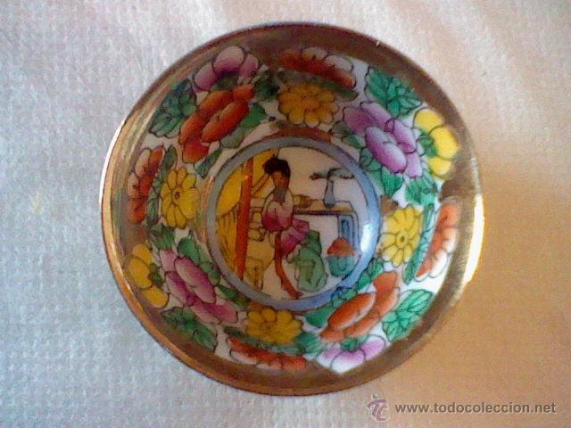 Vintage: taza vaso chino con sello en la base muy ligero ver fotos 5 cms diametro *C23
