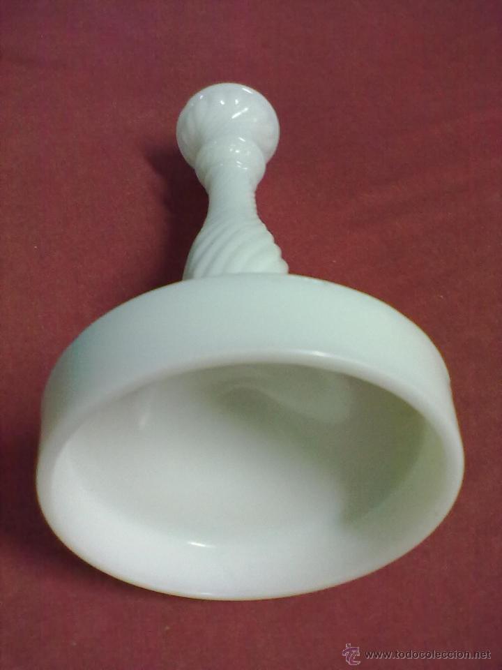 Vintage: CANDELABRO CRISTAL BLANCO  OPALINA - Foto 3
