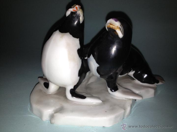 Vintage: focas. porcelana NALDA. a&ntilde;os 50
