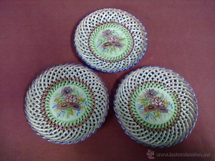 Vintage: TRES PLATOS CERAMICA