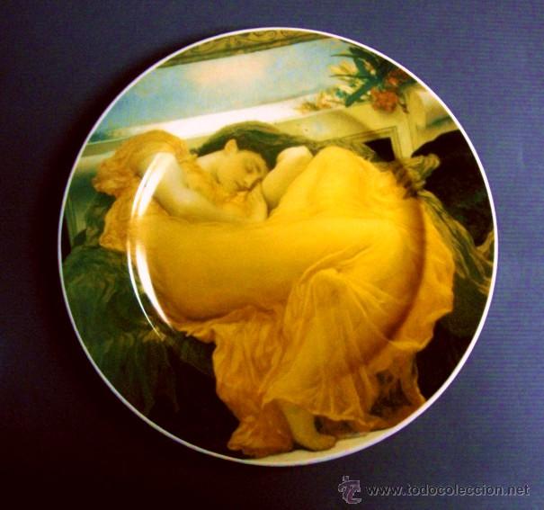 Vintage: Plato porcelana - SOL ARDIENTE DE JUNIO (MUSEO DE ARTE DE PONCE - PUERTO RICO)