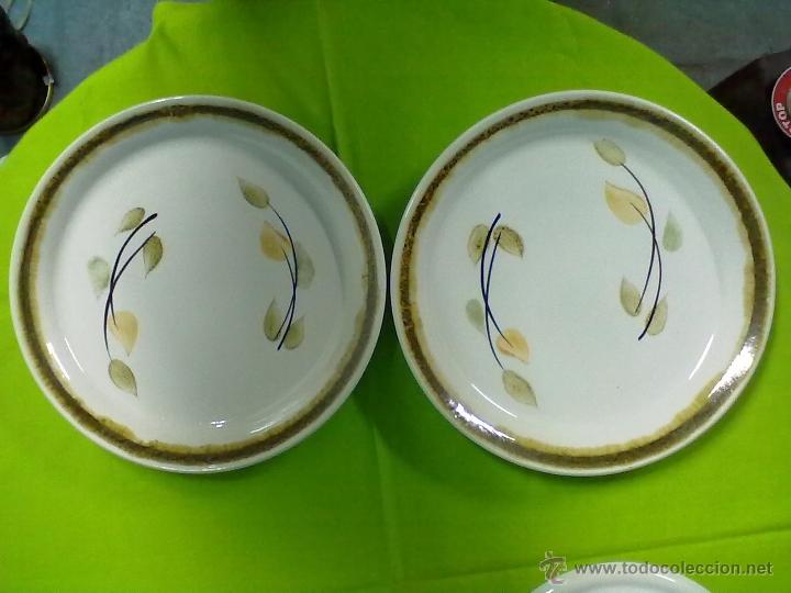 Vintage: DOS PLATOS LLANOS CERAMICA VARGAS SEGOVIA