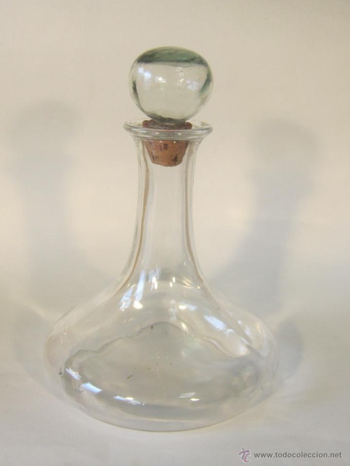 Vintage: botella licorera en crital - Foto 1