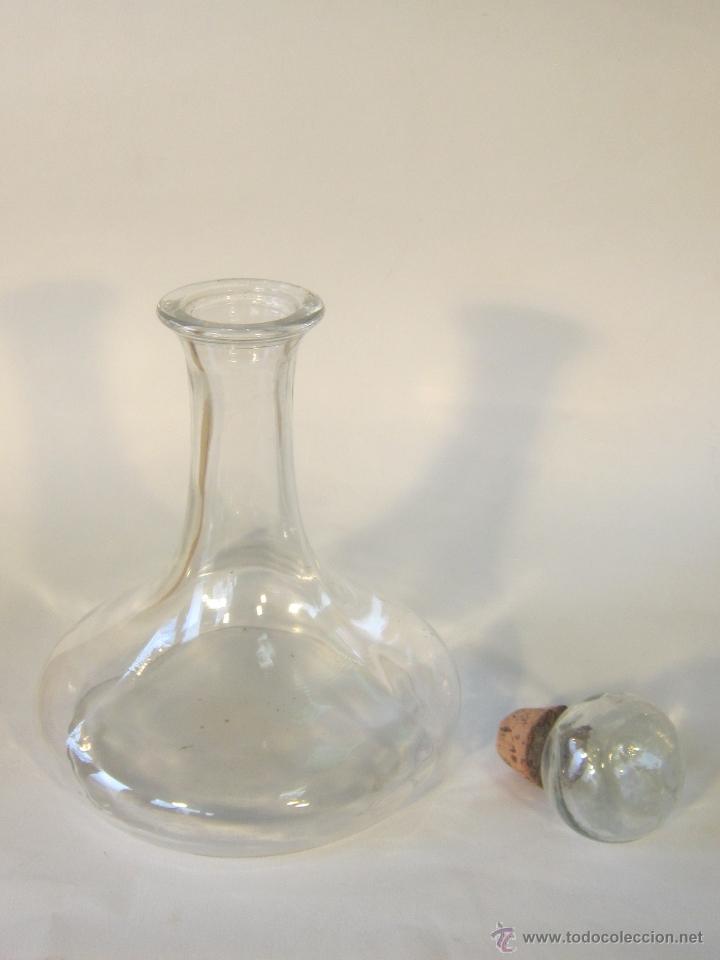 Vintage: botella licorera en crital - Foto 2