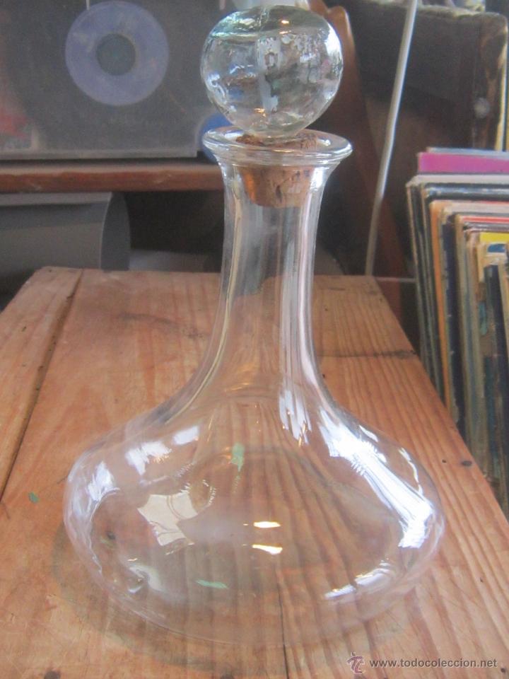 Vintage: botella licorera en crital - Foto 3