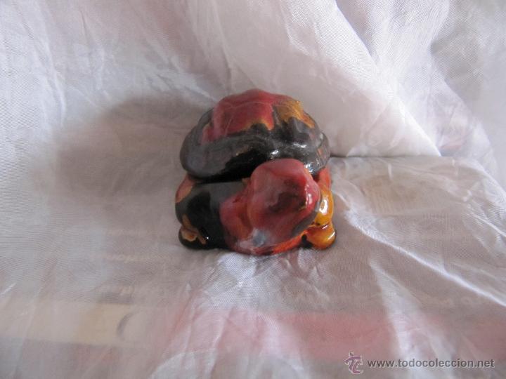 Vintage: Peque&ntilde;o joyero tortuga a&ntilde;os 70