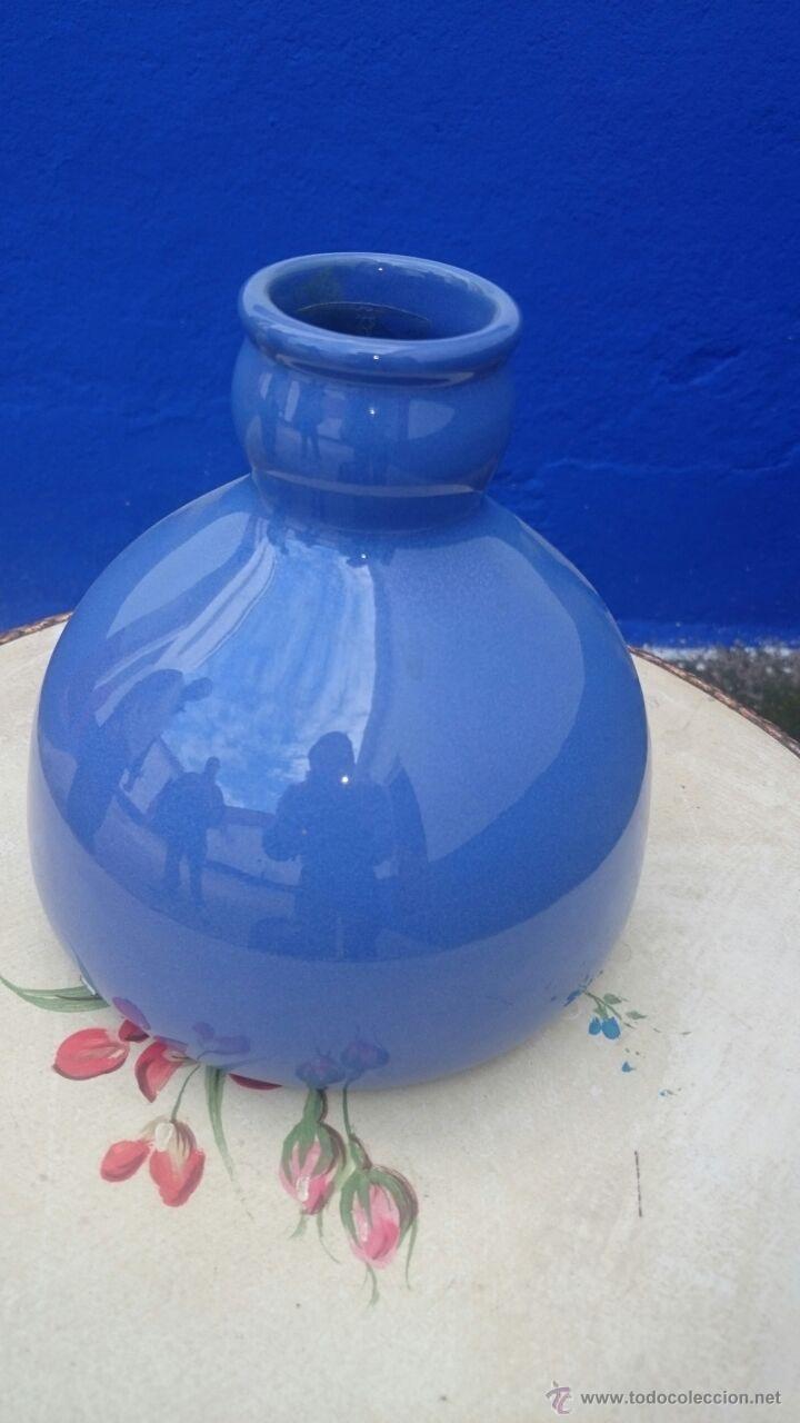 Vintage: FLORERO DE CERAMICA DECORATIVO 19 CMS. DE ALTO X 26 CMS. DE DIAMETRO.