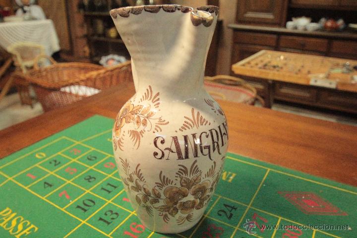 Vintage: JARRA CER&Aacute;MICA, PARA SANGR&Iacute;A -REF3500