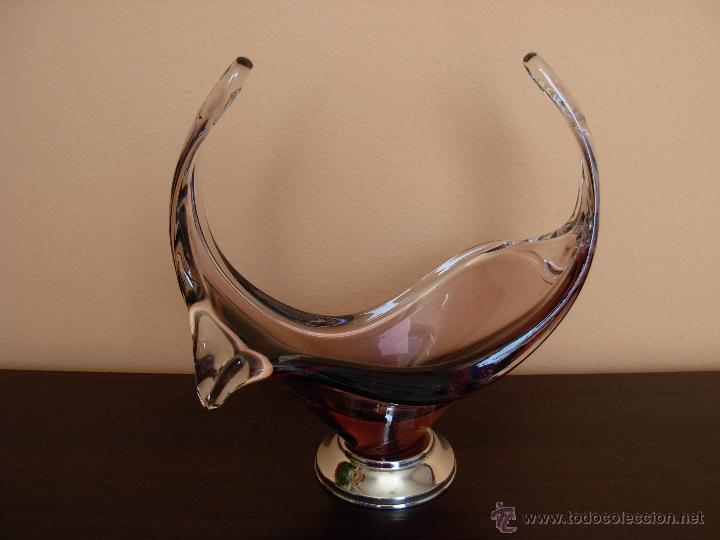 Vintage: Peque&ntilde;o centro de mesa de cristal - Foto 4