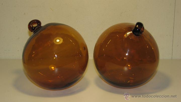 Vintage: PAREJA DE BOLAS DECORATIVAS - Foto 1