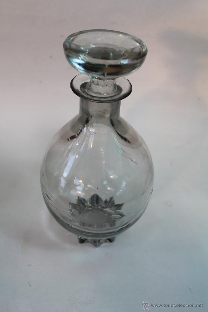 Vintage: botella licorera en cristal - Foto 2